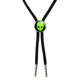GRAPHICS & MORE Alien Head - Roswell Western Southwest Cowboy Necktie Bow Bolo Tie