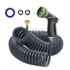 Hozcart Coil Hose,3/8" EVA Coil Garden Hose 75 FT,Curly Water