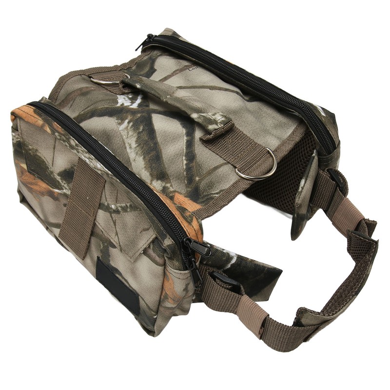 Dog Saddle Bag Waterproof Adjustable Large Capacity Nylon Dog Backpack