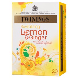 Twinings Tea From Grosvenor, Tea Lemon Ginger, 20 Count