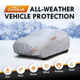 Coverra All-Weather Toyota RAV4 Car Cover Waterproof All Weather, Heavy Duty Car Tarp Custom Fit for 2006-2026 Toyota RAV4 LE, XLE, Adventure, TRD Off-Road, Limited, Hybrid, Prime