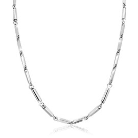 JEROOT Titanium Steel Magnetic Necklace for Women Men Unisex, 6 Ultra Strength Column Magnetic Necklace