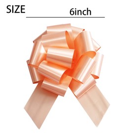 WDHHNP 6 PCS Large Pull Bows,6 inches Gift Bows for Presents,Gift Baskets, Christmas, Wedding, and Party Deco