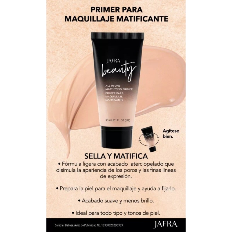 Jafra Primer Para Maquillaje Matificante Jafra + Envio Gratis