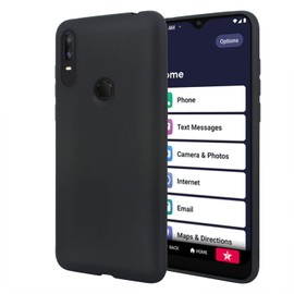 Lacass Jitterbug Smart3 Case, Silicone Soft TPU Bumper Flex and Easy Grip Case for Jitterbug Smart 3 (2021) for Seniors (aka Lively Smart) (Black)