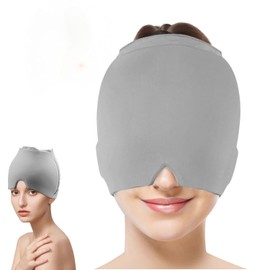 Gorro para Migraña,Gorro Frio de Gel para Aliviar Dolor de Cabeza para Ojos Hinchados,Tensión,Sinusal y Estrés de Socorro,Migraine Miracle,Gorro de Hielo Compresas Frio y Calor con Diseño de Ajuste