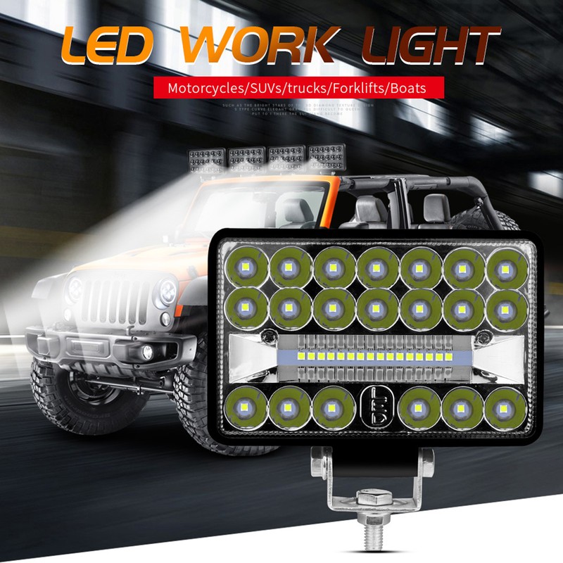 1Pcs 108W 5inch 6500K LED Work Light Fog & Driving