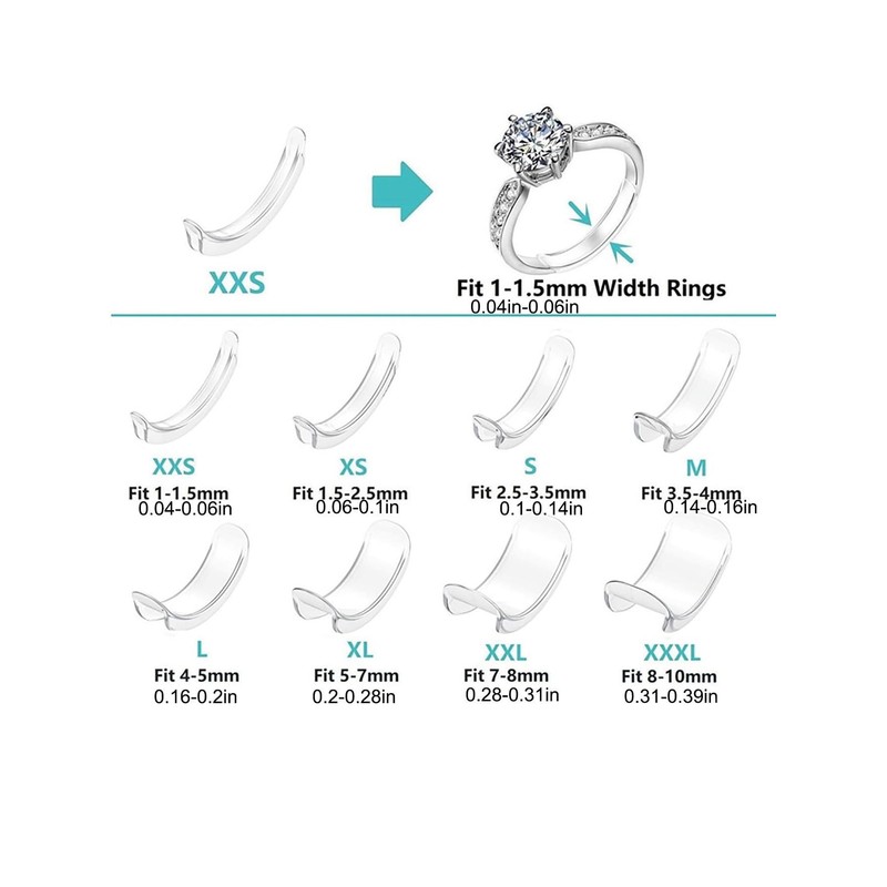 Ring Size Adjuster,Invisible Ring Size Adjuster, Ring Resizer For Loose