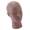 Female Bald Head Mannequin PVC Soft Rubber Human Skin Texture
