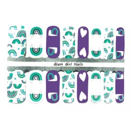 Glam Girl Nails Snail Love Nail Polish Strips / Nail Wraps / Nail Stickers