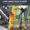 Colwelt Bulb Planter Tool Long Handle, Serrated Base Gardening Bulb