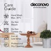 Deconovo Solid Faux Linen Square Tablecloth Water Resistant Table Cloth