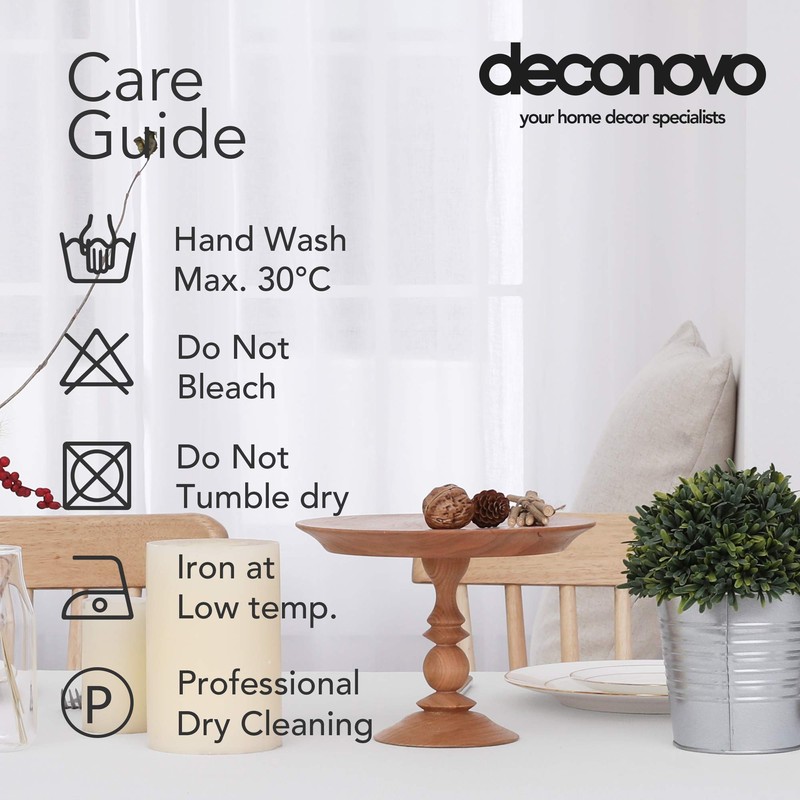Deconovo Solid Faux Linen Square Tablecloth Water Resistant Table Cloth