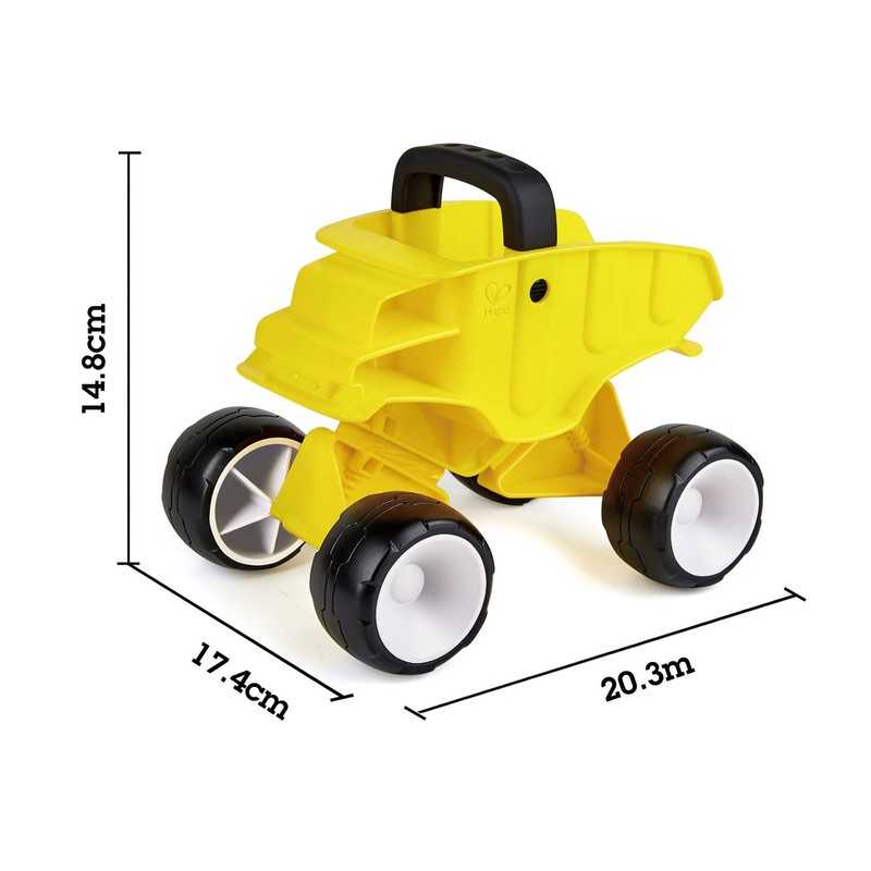 Hape Dump Truck, Beach Truck for Kids, Push & Pull