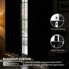 Deconovo Curtains with Pattern, Black Out Curtains for Bedroom Windows,