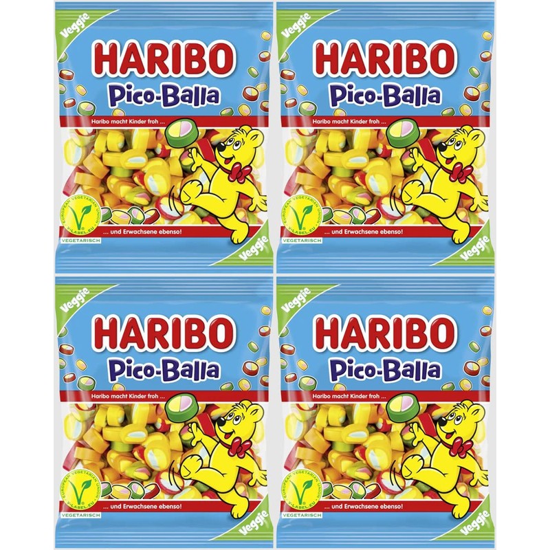 Haribo Pico-Balla Gummy Candy 4-Pack (4 x 160g)