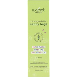 WOTNOT Nappy Bags 100% Compostable Eco-Friendly 50 pack