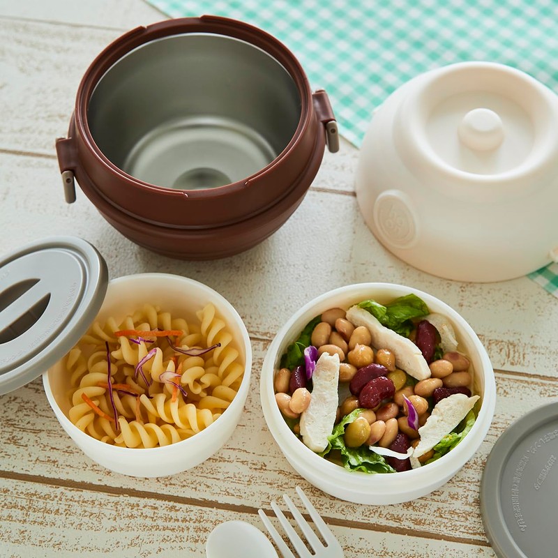 Orgo LJH-55-BR, Stainless Steel Lunch Jar, Mahobin, Honey Pot Lunch