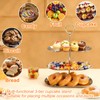 2PCS 3 Tiers Stainless Steel Cupcake Stand 3 Tiers Fruit
