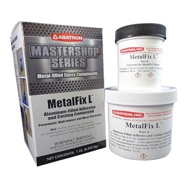 Abatron Metalfix L Metal Repair Kit - Aluminum-Filled - Metal Epoxy - Metal Repair Putty and Structural Adhesive - Gray