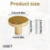 10 Pcs Gold Drawer Knobs, 20 * 25mm Gold Handles