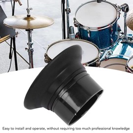 Kick Drum Enhancer, Drum Bass Speaker Expands LowEnd Frequency Enhances Musical Effect with Port Hole Protector for Performance (WP06 Black)