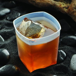 500 Frosted Square Tumbler Cups 9 oz. Stadium Cups Custom Plastic Cups, Flexible Break Resistant Reusable Drink Tumblers Wedding, DIY Projects or BBQ Barbecues Picnics