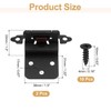 sourcing map 2 Pack Self Closing Cabinet Hinges, 3/8" Overlay