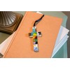Friend, John 15:12 Beautifully Broken Mosaic Glass Cross in Scripture