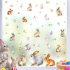 Easter Wall Decals Easter Bunny Window Decals Removable Rabbit Wall