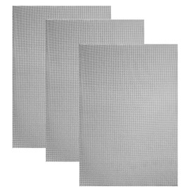 5WYOUKE Stainless Steel Mesh, Set of 3, Industrial Wire Mesh, Stainless Plain Weave Wire Mesh, Filtration Net, Ventilation, Heat Resistant, Corrosion Resistant, High Hardness, Root-Proof Wire Mesh, 20 Mesh, Wire Diameter 0.02 inch (0.4 mm), Mesh 0.04 inc