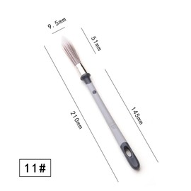 Paint Brush Set, 4 Pieces, Round Trim Brushes for Detail Areas and Small Paint Repairs