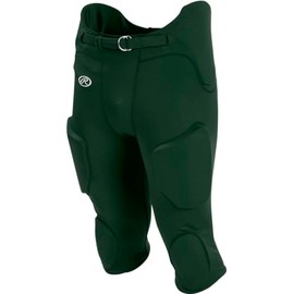 Easton Boys' Rawlings | FPL Lightweight Football Pants | Integrated Pads | Practice/Game Use | Youth Sizes | Multiple Colors, Dark Green, Large