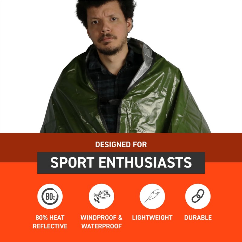 S.O.L. Survive Outdoors Longer SOL Sport Utility Blanket - Green