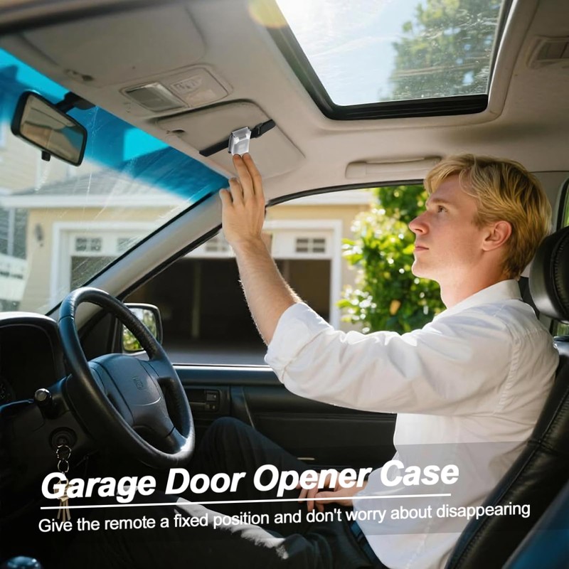 Homakover Garage Door Opener Holder for Visor, Carrying Case for