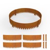 BUYYAH Cor-Ten Steel Landscape Edging with Rust Patina Finish, Pre-Rusted