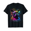 Colorful Splash Art French Bulldog Portrait Puppy Owner T-Shirt