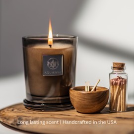 Aquiesse Black Orchid Scented Large Candle, 10 oz