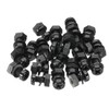 PATIKIL M4x8mm Black Nylon Bolts Plastic Nuts Full Thread Head