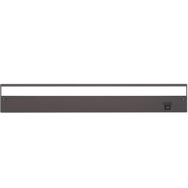 LED Under Cabinet Lighting by NSL - Dimmable Hardwired or Plugged-in installation - 3 Color Temperature Slide Switch - Warm White (2700K), Soft White (3000K), Cool White (4000K) - 24Inch Bronze Finish