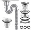 Kit de Desagüe para Lavabo de Baño, 0.8M Tubo de