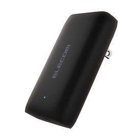 Elecom ACDC-PD2445BK Charger, USB PD Compatible, 45 W, Thin, 0.7 inch (19 mm), Type-C 1 Port, GaN, Folding Plug, Compatible with Macbook Air, Pro, Windows, Laptops, Chromebooks, Surfaces, Etc., Black