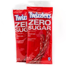 Sugar Free Red Licorice Candy 4 x 5 oz Bags – Strawberry Flavored, Soft and Chewy Candy, Licorice Style