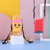 Portable Water Cup Cute Cartoon Design Large Capacity Plastic Water