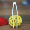 50 Pcs White Mini Plastic Tweezers Contact Lens Clip Beauty