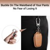Binuiakl8y Leather Key Fob Cover for Toyota Camry RAV4 Highlander