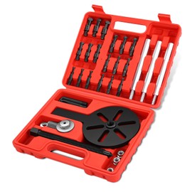 DNA MOTORING 21 in 1 Bearing Puller, Bearing Extractor Removal Tool, Inner Hole Three-Jaw Puller with Curved Hook, Collet Multifunctional Bearing Removal Tool, TOOLS-00606