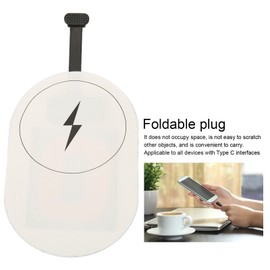 Ultra Thin Portable Design, Easy to Use and Setup, Type C Charging Receiver for Devices, 5V 2A Input