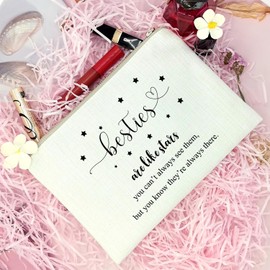 Besties Toiletry Bags, Besties Gifts for Women, Gifts for Besties, Besties Are Like Stars Makeup Bags, Long-distance Gifts for Best Friends, Bestie Holiday Gifts, Magic Cosmetics Pouch