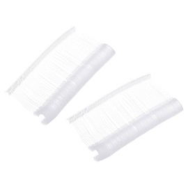 MECCANIXITY 2000 Pcs J Hook Fasteners, 2 1/4 Inch White Tagging Gun Refill Fasteners Standard Tagging Barb Fasteners Plastic for Clothing Hanging Fine Stitch Price Refills Tag Label